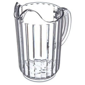 028-553607 32 oz Plastic Pitcher w/ Fluted Sides, Clear