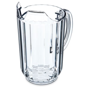 028-553807 48 oz Plastic Pitcher w/ Fluted Sides, Clear