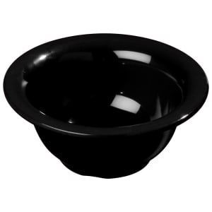 028-3303803 10 oz Round Melamine Nappie Bowl, Black
