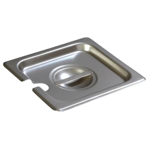 028-607160CS Sixth-Size Steam Pan Cover, Slotted, Stainless