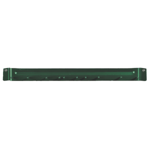 028-4073509 17" Brush Rack - Wall Mount, Aluminum, Green
