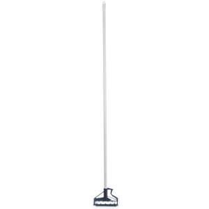 028-4166402 60" Quik-Release™ Mop Handle w/ Plastic Head, Fiberglass, White