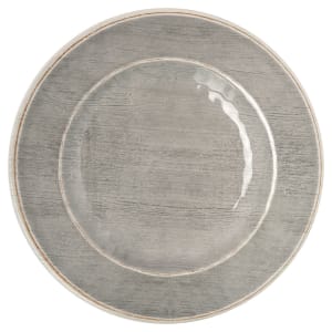 028-6400218 9" Round Melamine Salad Plate, Smoke Gray
