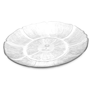 028-6956C 9" Round Plastic Dinner Plate, Clear
