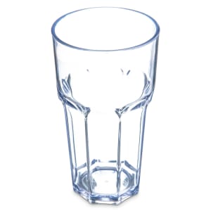 028-582207 22 oz Clear Faceted Plastic Tumbler