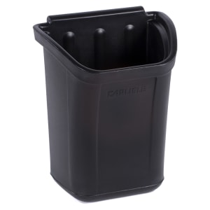 028-CC11TH03 Polyethylene Trash Bin, Black