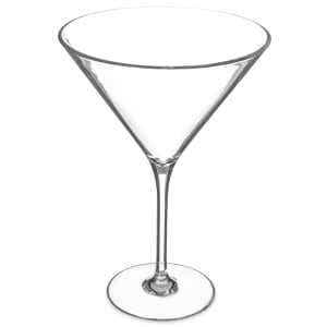 028-564607 9 oz Alibi Martini Glass - Polycarbonate, Clear