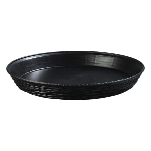 028-6526BK 12" Round Bread Basket - Polypropylene, Black