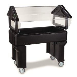 028-660503 45 1/4" SixStar™ Cold Food Bar - (3) Pan Capacity, Floor Model, Black