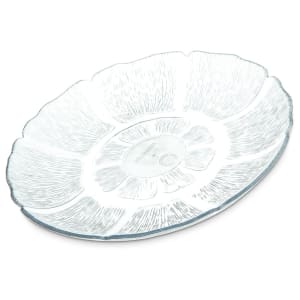 028-6954C 7 1/2" Round Plastic Salad Plate, Clear