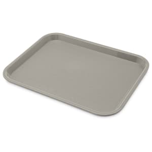 028-CT1014GY Plastic Cafeteria Tray - 13 4/5"L x 10 3/4"W, Gray 