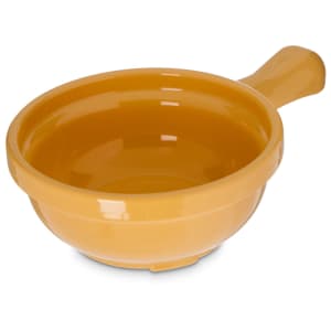 028-700622 4 5/8" Round Handled Soup Bowl w/ 8 oz Capacity, Plastic, Yellow