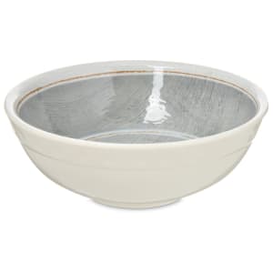 028-6400518 20 oz Round Melamine Soup Bowl, Smoke Gray