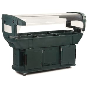 028-771108 93" Maximizer™ Cold Food Bar - (6) Pan Capacity, Floor Model, Forest Green
