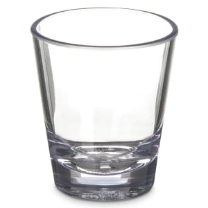 028-560107 1 1/2 oz Alibi Shot Glass - SAN Plastic, Clear