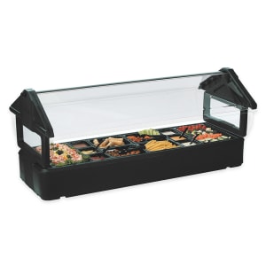 028-660103 72 1/8" SixStar™ Cold Food Bar - (5) Pan Capacity, Table Top, Black