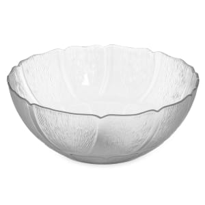 028-6909C 2 2/5 qt Round Plastic Serving Bowl, Clear