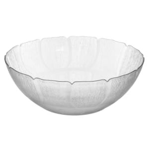 028-6919C 17 1/5 qt Round Plastic Serving Bowl, Clear