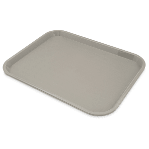 028-CT1418GY Plastic Cafeteria Tray - 17 4/5"L x 14"W, Gray