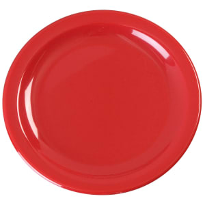028-KL20405 6 1/2" Round Melamine Pie Plate, Red