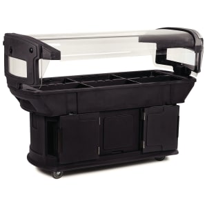 028-771103 93" Maximizer™ Cold Food Bar - (6) Pan Capacity, Floor Model, Black