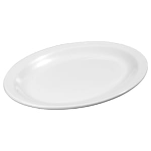 028-KL12702 12" x 9" Oval Kingline Platter - Melamine, White