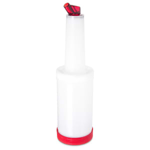028-PS601N05 32 oz Store 'N Pour Quart Complete - Polyethylene, Red