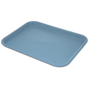Carlisle CT101459 Plastic Cafeteria Tray - 13 4/5&quot;L x 10 3/4&quot;W, Slate Blue