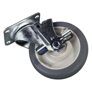 028-IC225CSB00 5" Swivel Caster with Brake - Gray