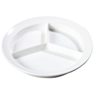 028-KL20302 8 3/4" Round Melamine Salad Plate, White