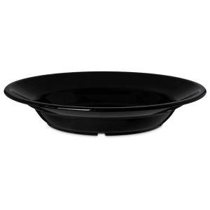 028-PCD31203 12 oz Round Plastic Soup Bowl, Black