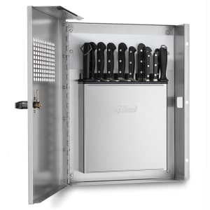 034-KLC994 Knife Cabinet, Keyed Locking Handle, Front View Window
