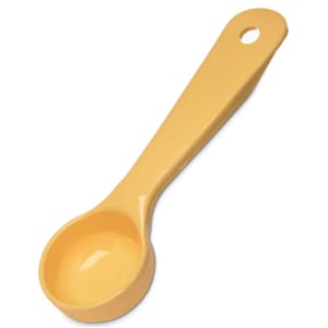 028-492104 1 oz Solid Portion Spoon w/ Flat Bottom, Plastic, Yellow
