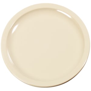 028-KL20425 6 1/2" Round Melamine Pie Plate, Tan