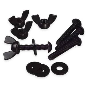 028-770200 Sneeze Guard Hardware - Single-Sided, Black