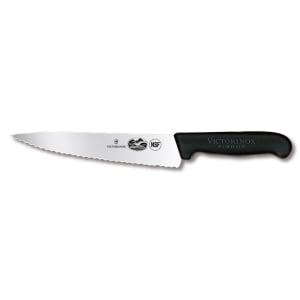 037-47720 Wavy Chef's Knife w/ 7 1/4" Blade, Black Fibrox® Nylon Handle