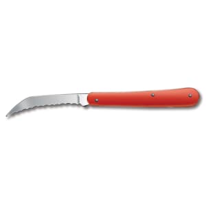 037-40990 2 1/2" Baker's Knife w/ Alox Red Handle