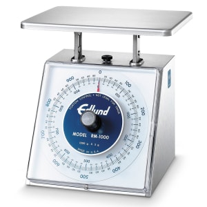 034-RM1000 Rotating Dial Sloped Face Scale, 34 oz x 1/4 oz (1000 gm x 5 gm)
