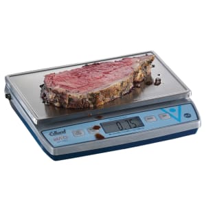 034-BRV480 30 lb Square Digital Scale w/ Removable Platform - 11 2/5" x 7", Stainless