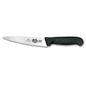 037-47570 Chef's Knife w/ 6" Blade, Black Fibrox® Nylon Handle