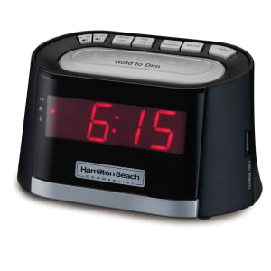 041-HCR410 Alarm Clock Radio w/ USB Charging Port - AM/FM, 120v
