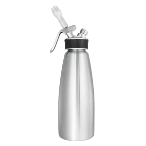 061-1730 1 Liter Whipped Cream Dispenser - Stainless Steel, Silver 