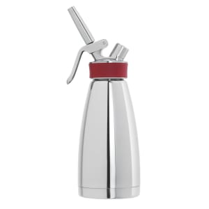 061-180101 1/2 Liter Whipped Cream Dispenser - Stainless Steel, Silver 