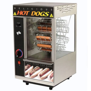 062-174CBA Hot Dog Broiler w/ 18 Frank & 12 Bun Capacity, 120v