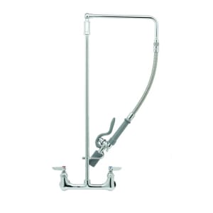 064-B0131C 30"H Wall Mount Pre Rinse Faucet - 13/20 GPM, Base with Nozzle