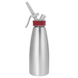 061-170301 1 Liter Whipped Cream Dispenser - Stainless Steel, Silver 