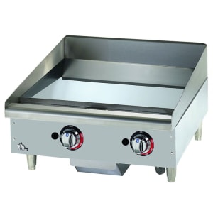 062-624TCHSF 24" Gas Griddle w/ Thermostatic Controls - 1" Chrome Plate, Convertible