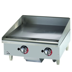 062-624TSPF 24" Gas Griddle w/ Thermostatic Controls - 1" Steel Plate, Convertible