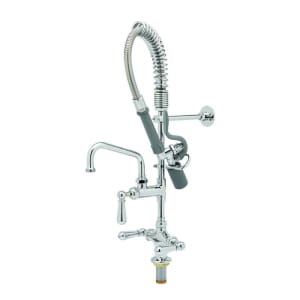 064-MPY2DCN06 24 13/16"H Deck Mount Pre Rinse Faucet - 13/20 GPM, Base with Nozzle