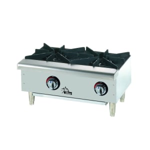 062-602HWF 24" Gas Hotplate w/ (2) Burners & Manual Controls